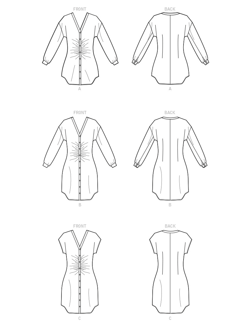 Symønster McCall´s 8237 - Kjole Skjorte - Dame | Bilde 7