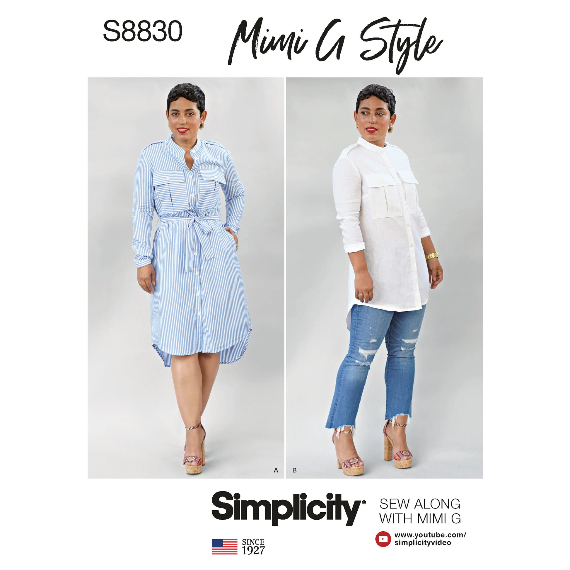 Symønster Simplicity 8830 - Kjole Skjorte - Dame | Bilde 5