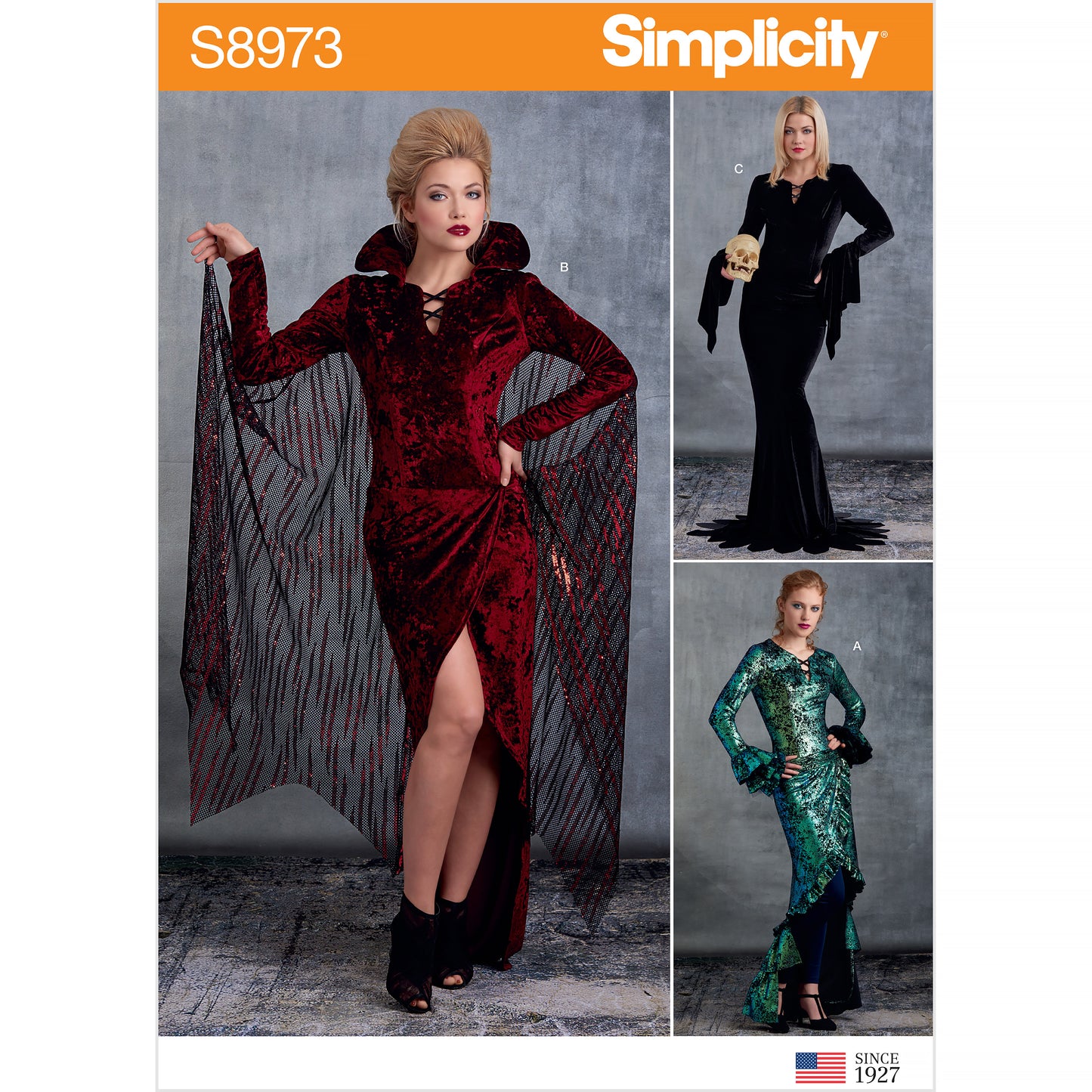 Symønster Simplicity 8973 - Kostyme - Dame - Karneval Halloween | Bilde 8