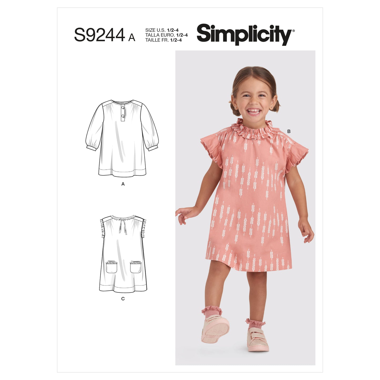 Symønster Simplicity 9244 - Kjole - Baby | Bilde 2
