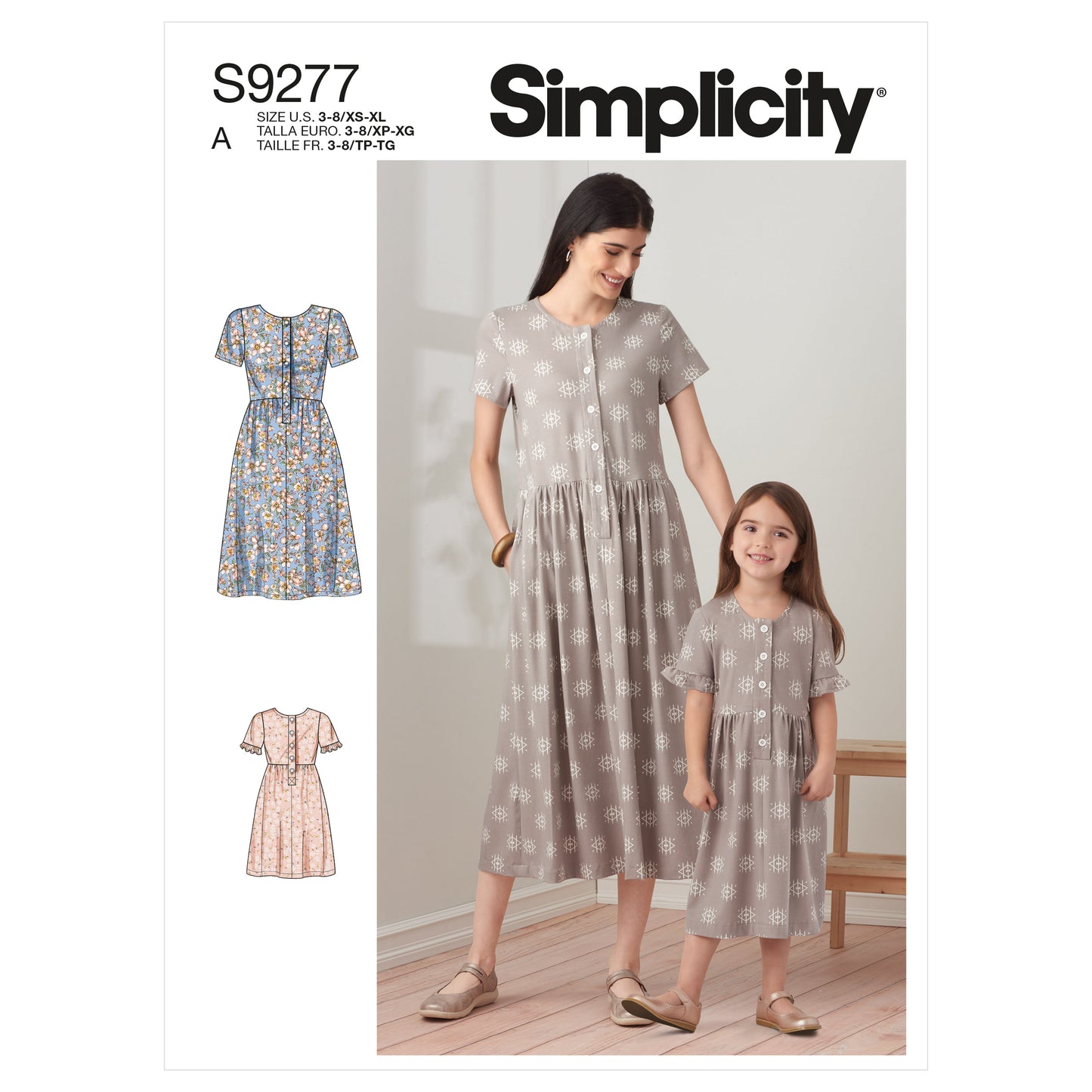 Symønster Simplicity 9277 - Kjole - Dame Jente | Bilde 6