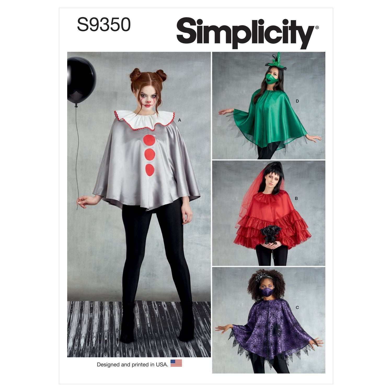 Symønster Simplicity 9350 - Kostyme - Dame - Karneval | Bilde 8