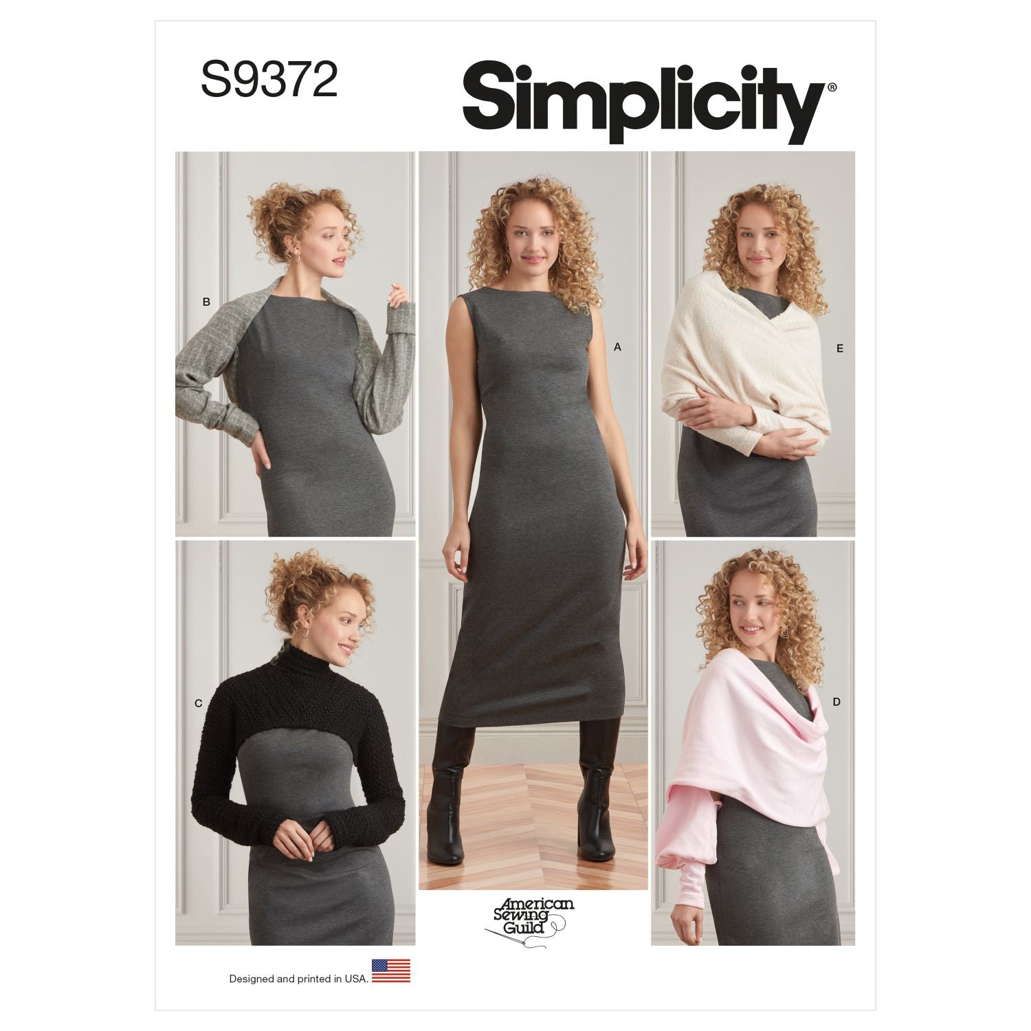 Symønster Simplicity 9372 - Kjole - Dame - Sjal | Bilde 8