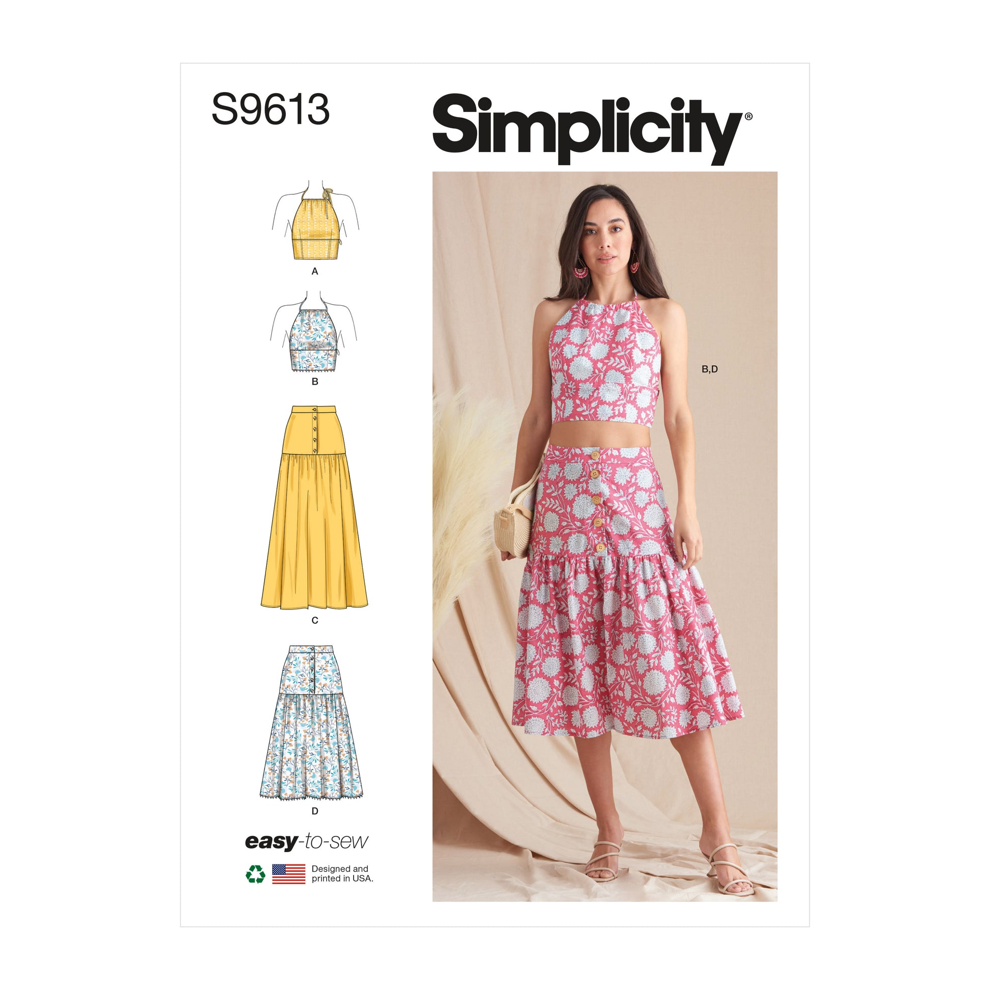 Symønster Simplicity 9613 - Topp Skjørt - Dame | Bilde 7