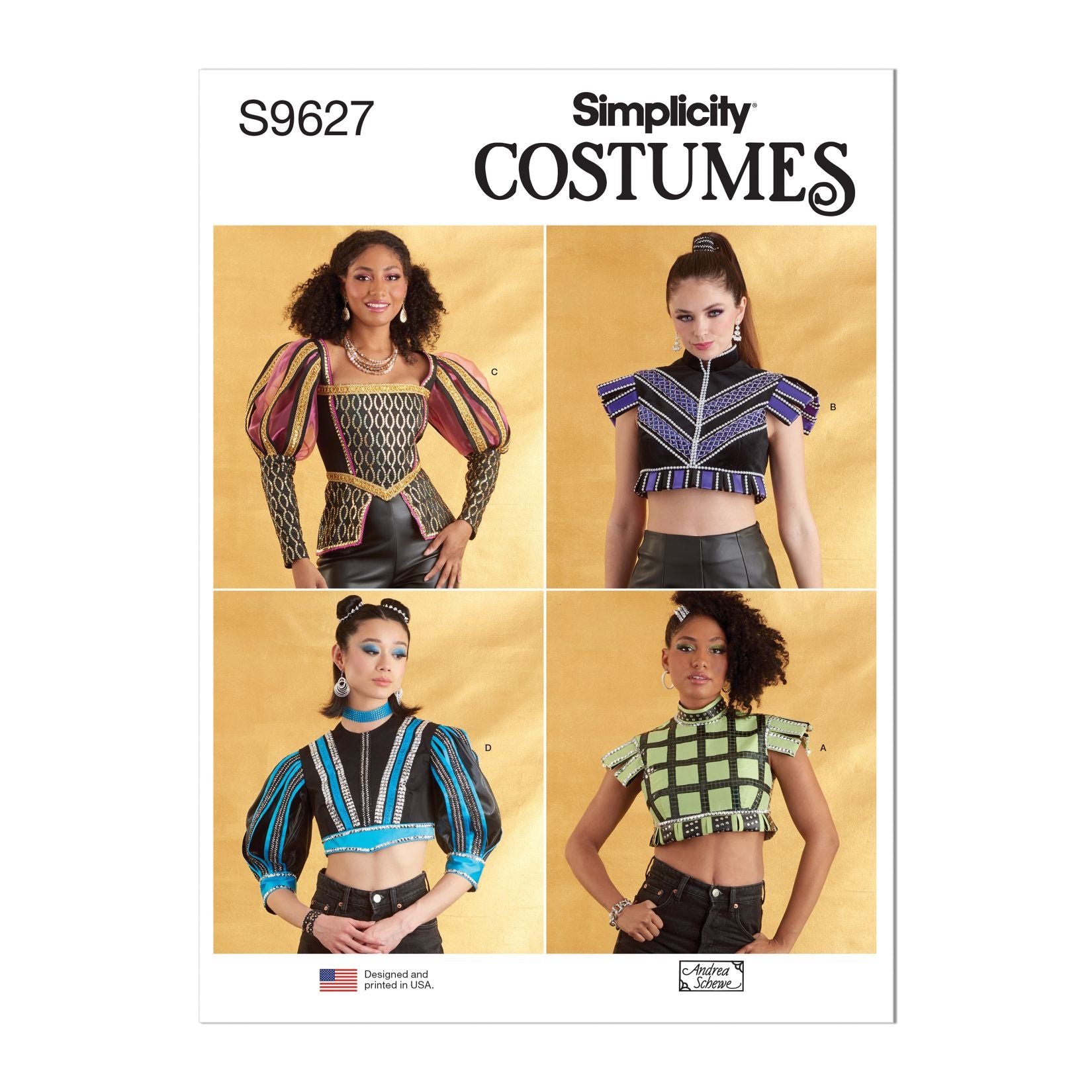 Symønster Simplicity 9627 - Topp Kostyme Historisk kostyme - Dame - Karneval | Bilde 6