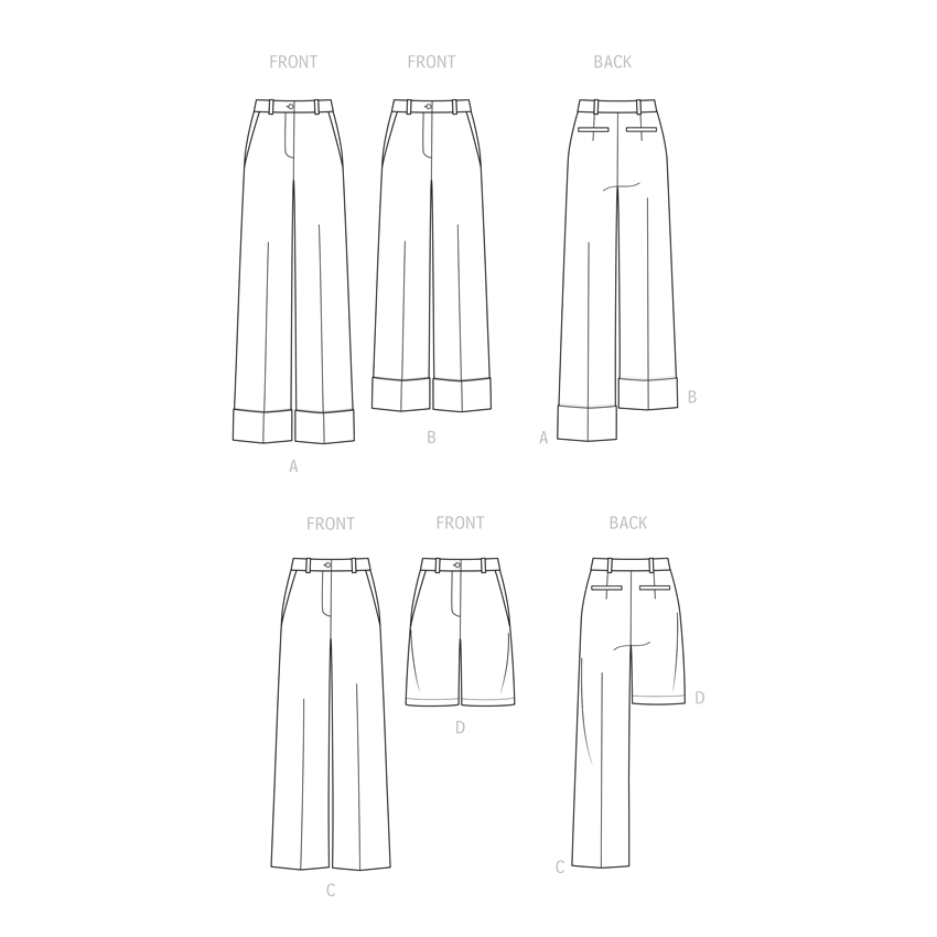 Symønster Simplicity 9647 - Bukse Shorts - Dame | Bilde 8