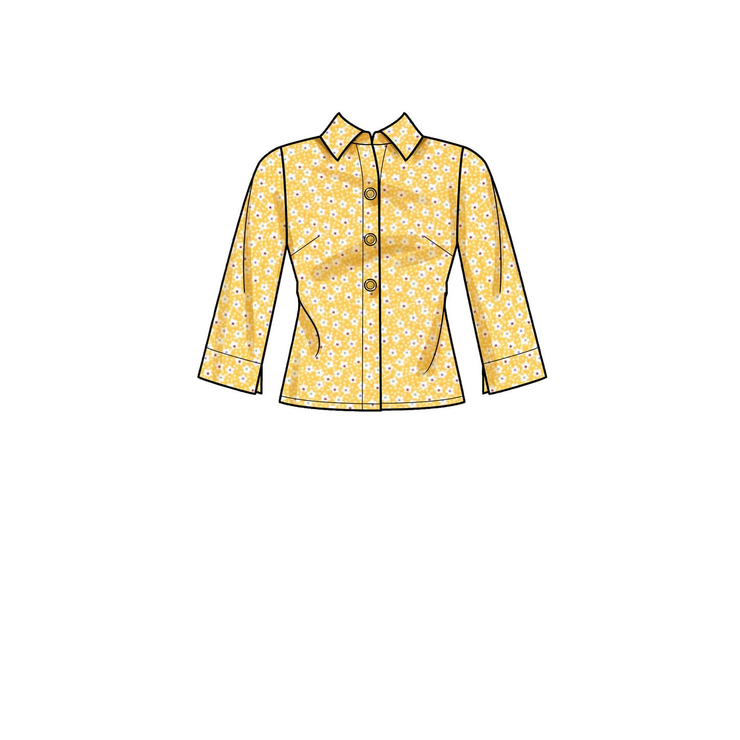 Symønster New Look 6698 - Bluse Skjorte - Dame | Bilde 2
