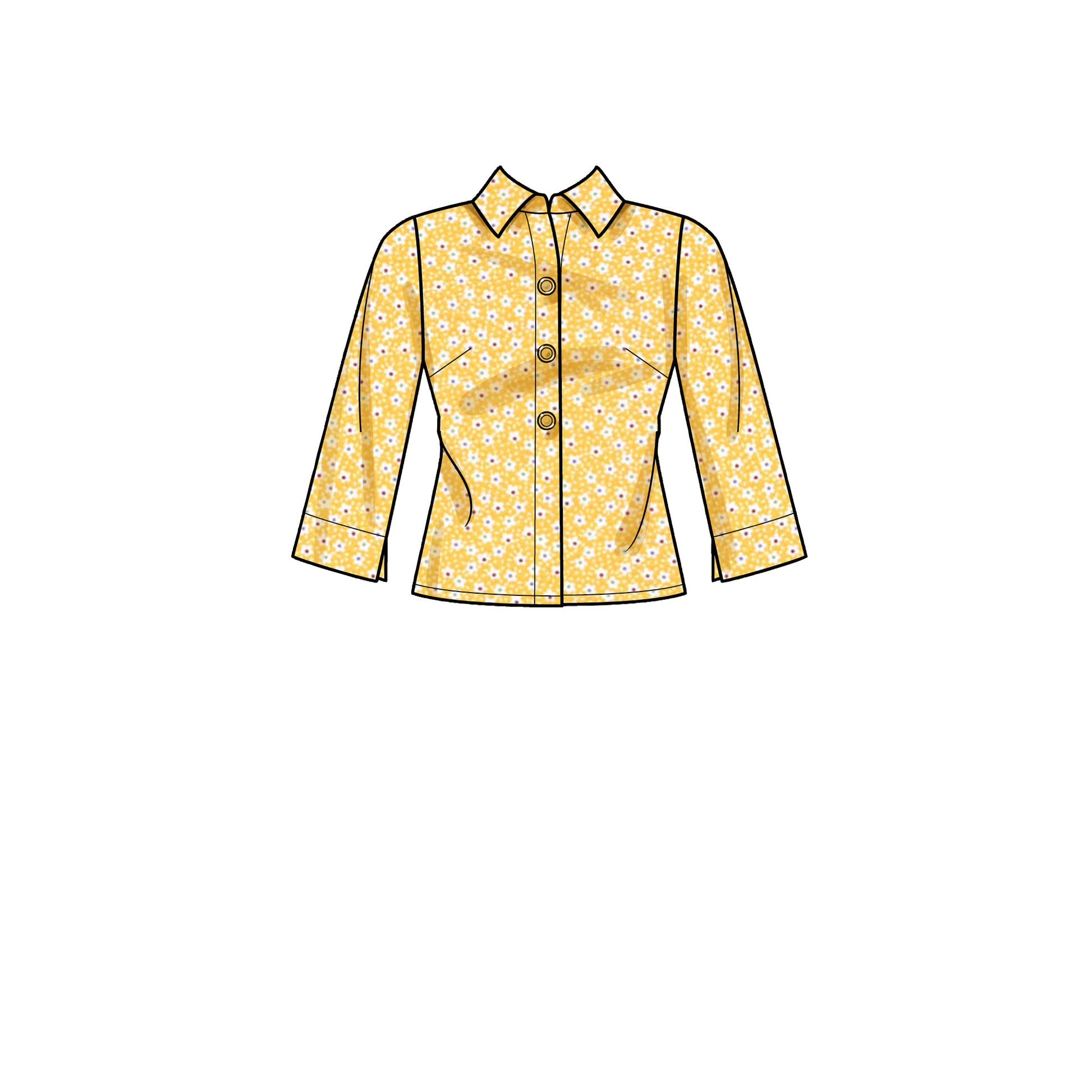 Symønster New Look 6698 - Bluse Skjorte - Dame | Bilde 2