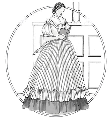 Symønster McCall´s 2057 - Bluse Skjørt Historisk kostyme - Dame | Bilde 1