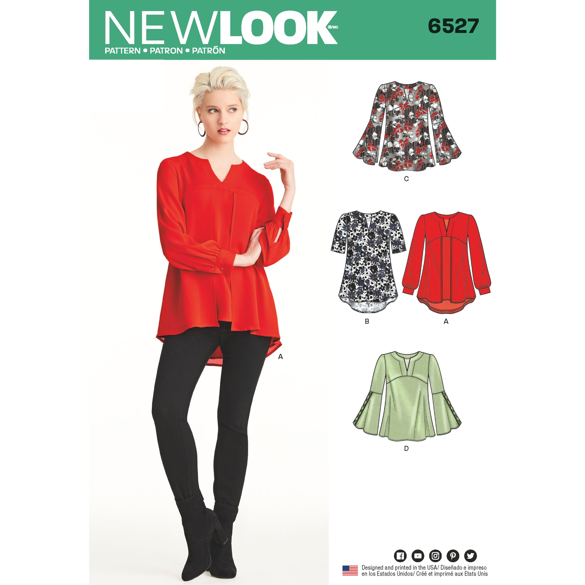 Symønster New Look 6527 - Tunika - Dame | Bilde 7