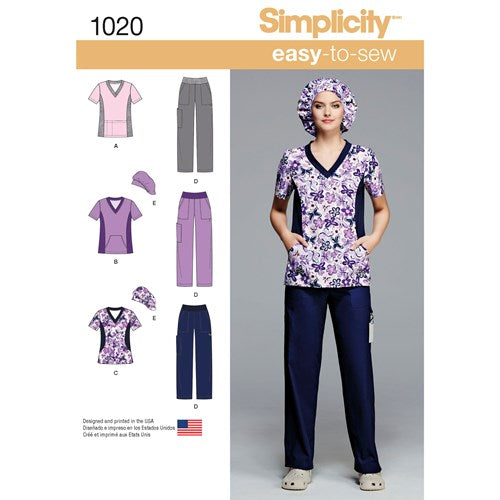 Symønster Simplicity 1020 - Topp Bukse - Dame - Hatt | Bilde 2