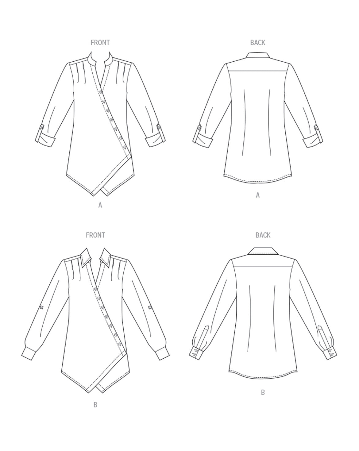 PDF-symønster - Butterick B6980 - Bluse Skjorte - Dame | Bilde 2
