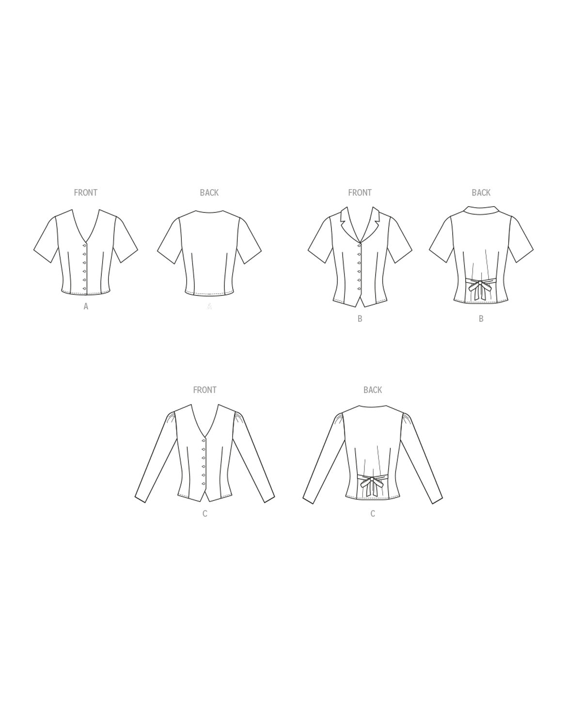 PDF-symønster - McCall´s 8451 - Skjorte - Dame | Bilde 2