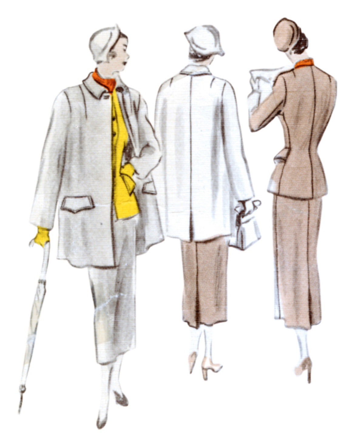 Symønster Vogue Patterns V1932 - Jakke Skjørt Vintage - Dame - Business | Bilde 3