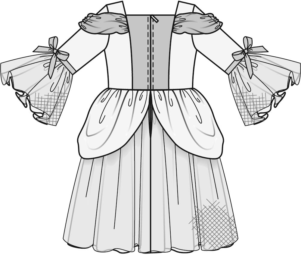 PDF-symønster - Burda 2410 - Kostyme - Jente - Karneval | Bilde 5