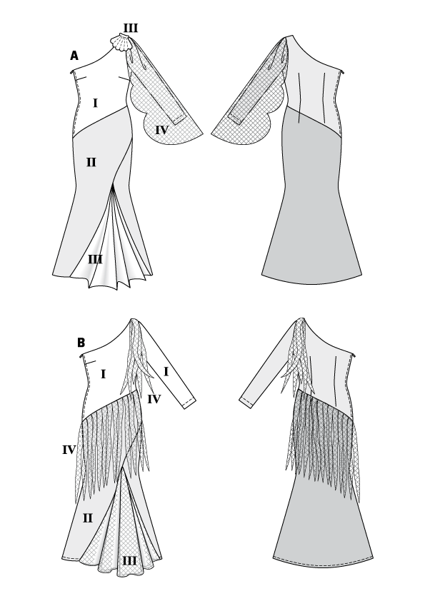 PDF-symønster - Burda 2411 - Kostyme - Dame - Karneval | Bilde 9