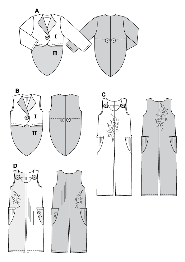 PDF-symønster - Burda 2477 - Kostyme - Dame Herre - Karneval | Bilde 6