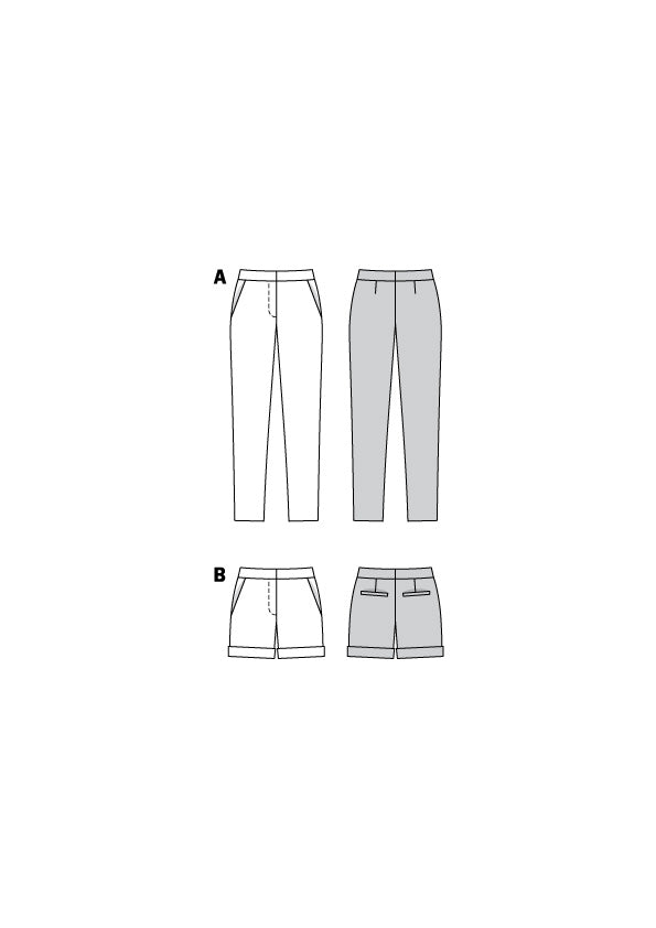 Symønster Burda 6005 - Bukse Shorts - Dame | Bilde 8