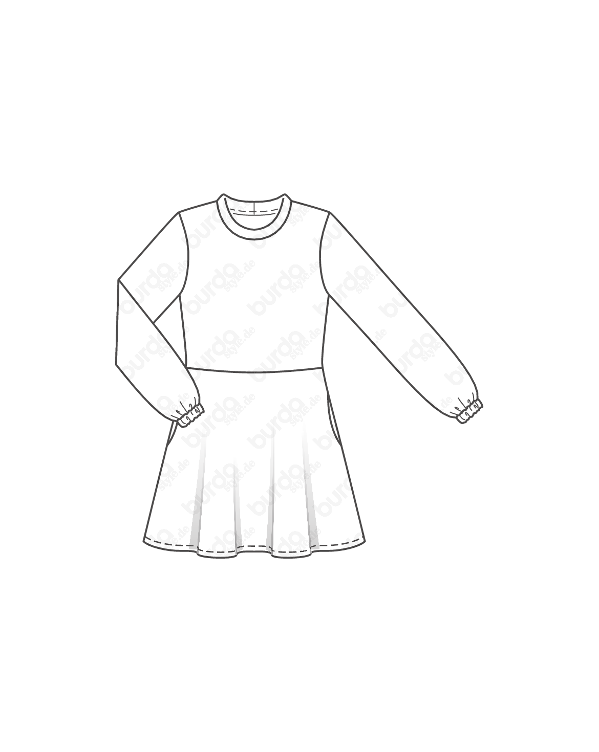 Symønster Burda 6264 - Skjørt Kjole Skjorte - Dame - Casual | Bilde 8