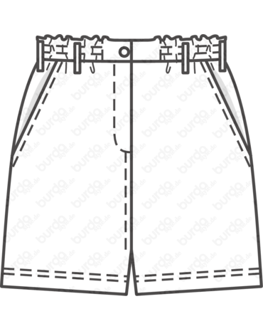 PDF-symønster - Burda BS202105 - Shorts - Dame | Bilde 3