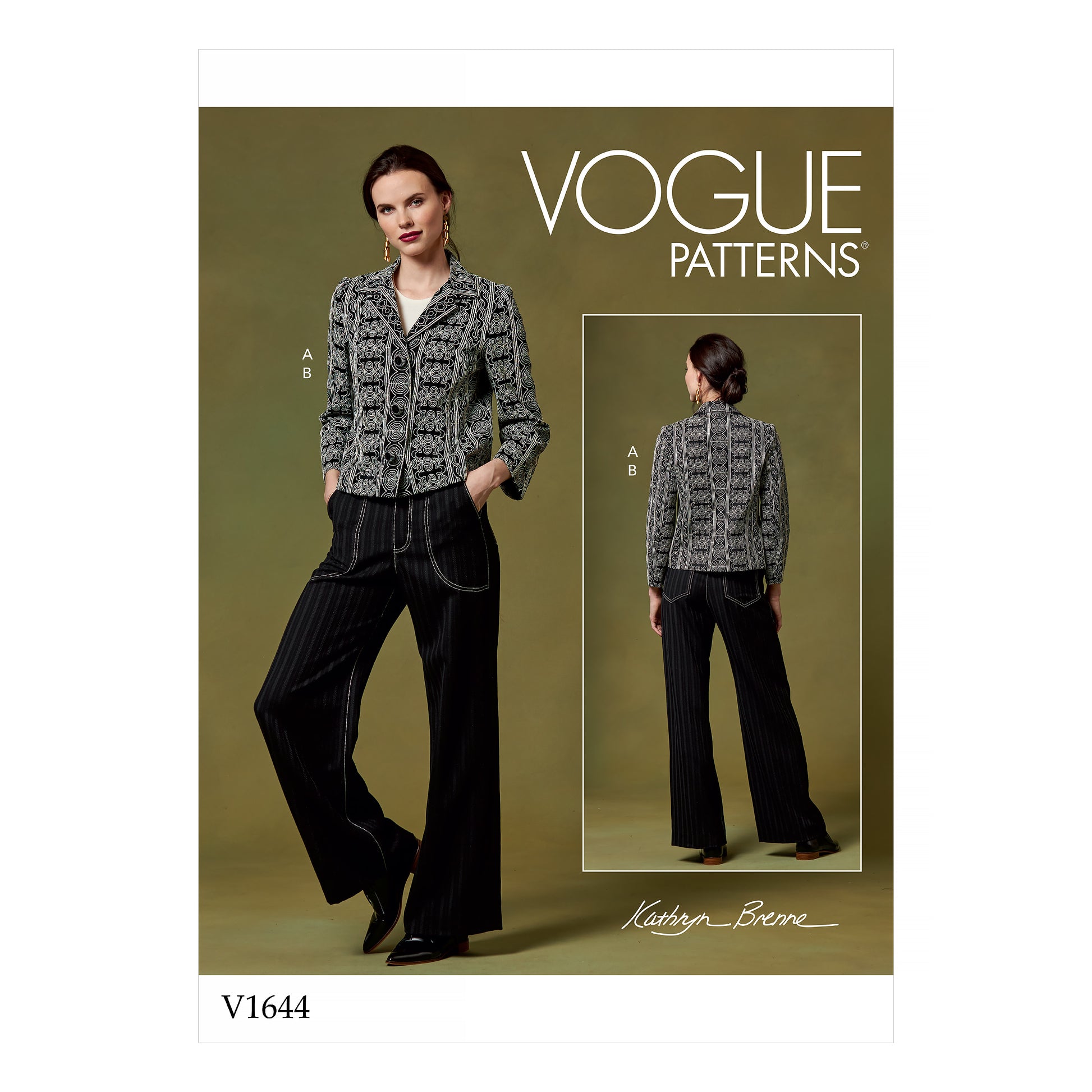 Symønster Vogue Patterns 1644 - Jakke Topp Bukse - Dame | Bilde 6
