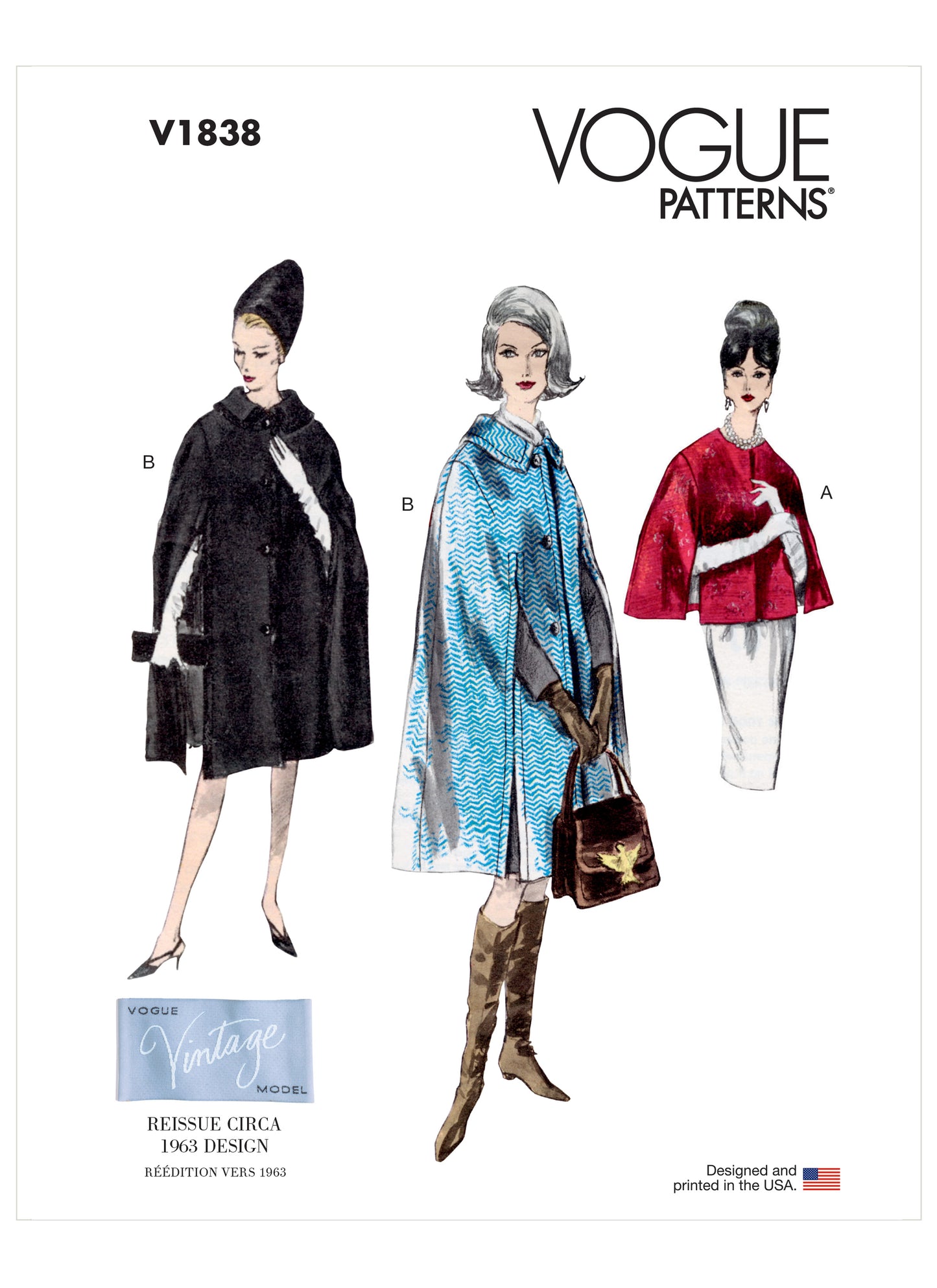 Symønster Vogue Patterns 1838 - Frakk Vintage - Dame | Bilde 4