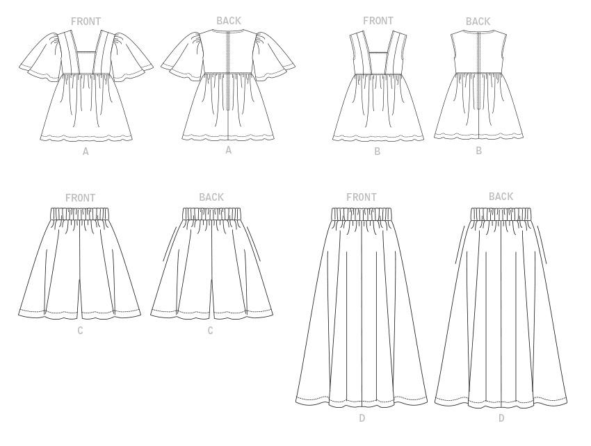 Symønster Vogue Patterns 1871 - Topp Skjørt Shorts - Dame | Bilde 8