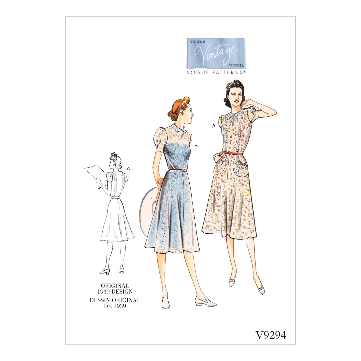 Vogue Patterns 9294- Vintage - Dame