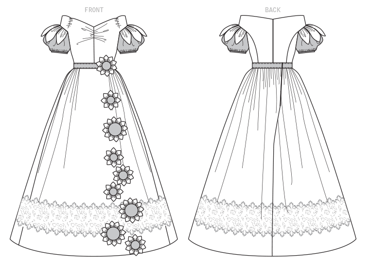Symønster McCall´s 8017 - Kjole Kostyme Historisk kostyme - Dame - Karneval | Bilde 4