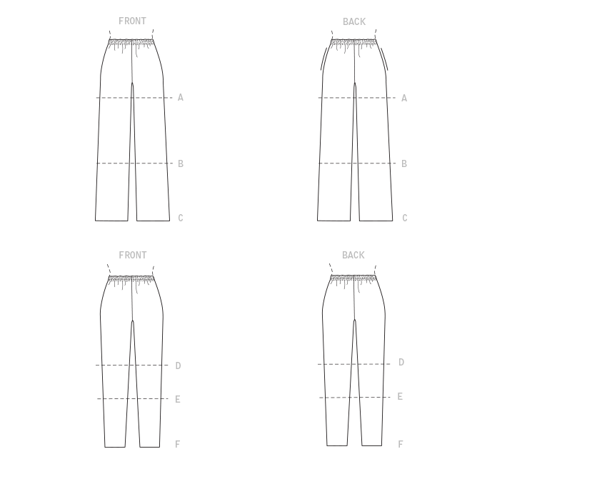 Symønster McCall´s 8057 - Bukse Shorts - Dame | Bilde 5