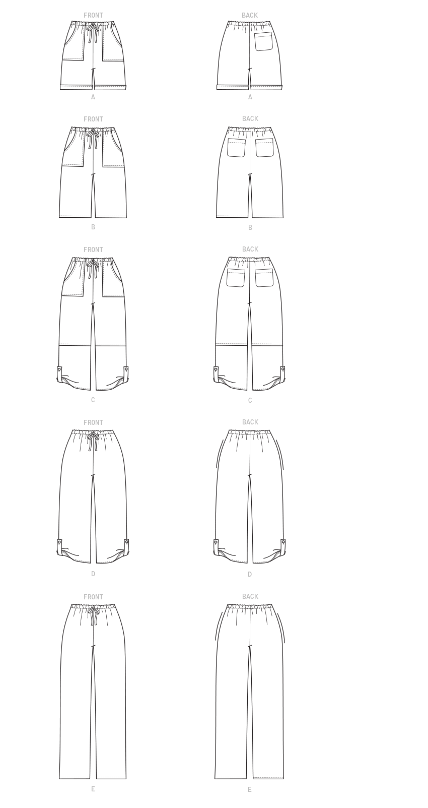 Symønster McCall´s 8063 - Bukse Shorts - Dame | Bilde 5