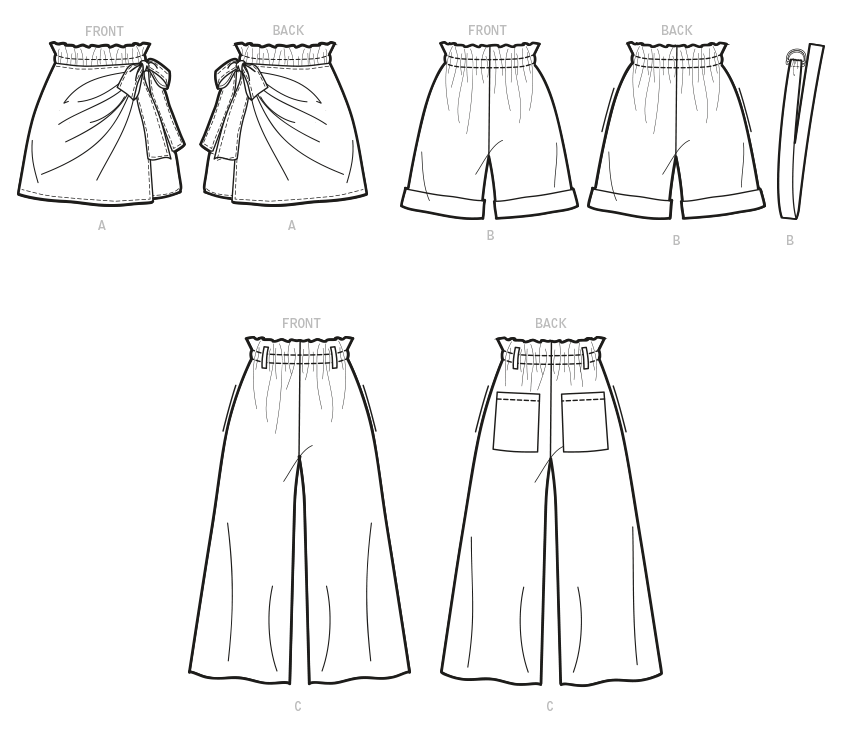 Symønster McCall´s 8118 - Bukse Shorts - Dame | Bilde 5