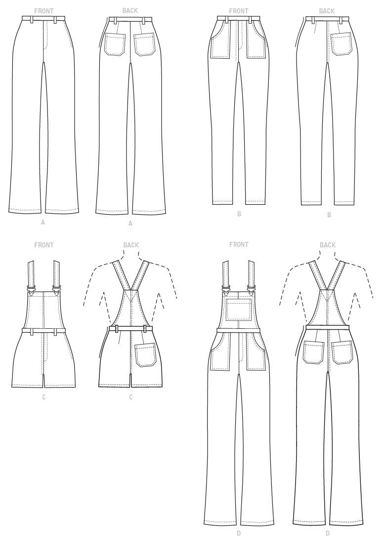 Symønster McCall´s 8162 - Bukse Shorts - Dame | Bilde 3