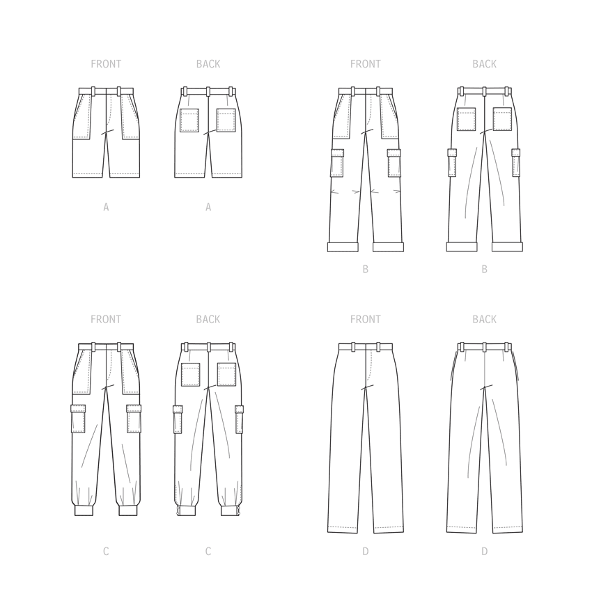Symønster McCall´s 8264 - Bukse Shorts - Herre | Bilde 7