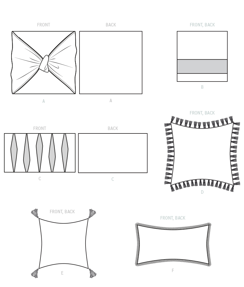 Symønster McCall´s 8310 - Pute | Bilde 9