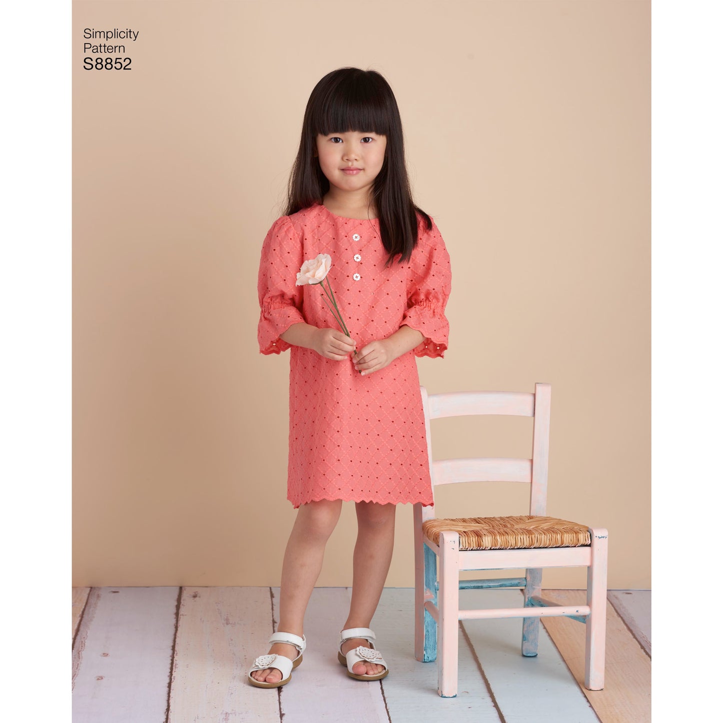 Symønster Simplicity 8852 - Kjole Skjorte - Jente Gutt | Bilde 1