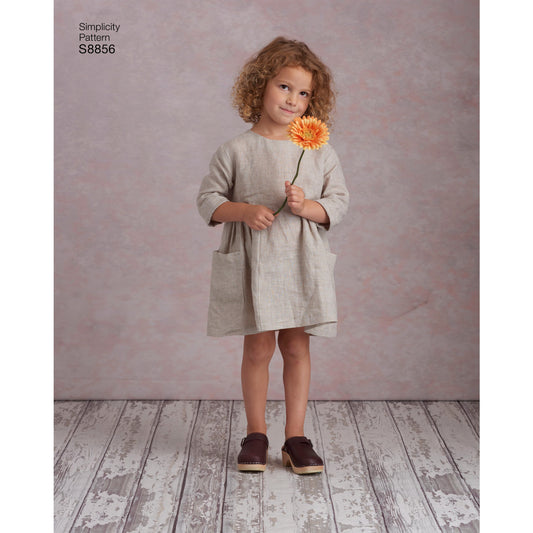 Symønster Simplicity 8856 - Kjole Tunika - Baby - Dukkeklær | Bilde 1