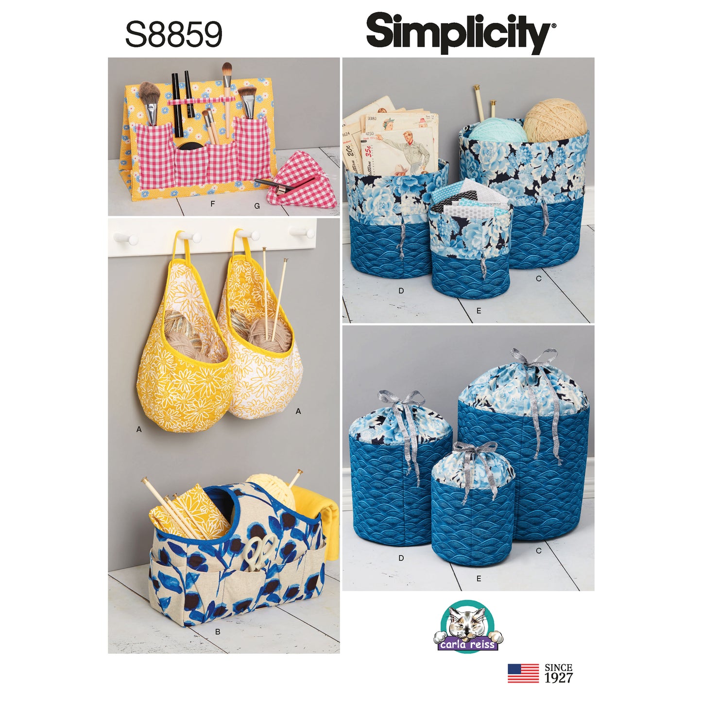 Symønster Simplicity 8859 - Pattern S8859 Organizers | Bilde 5