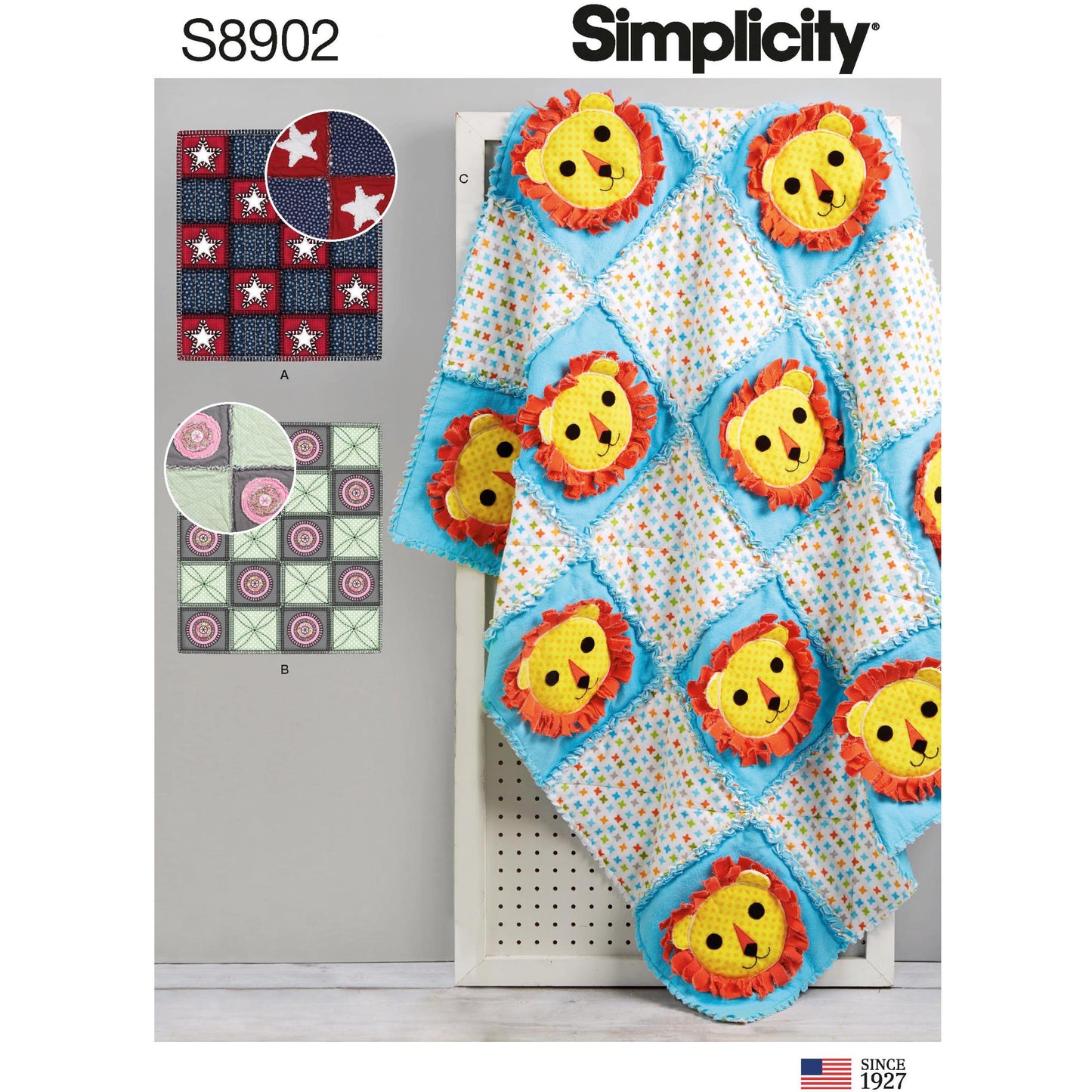 Symønster Simplicity 8902 - Simplicity Sewing Pattern S8902 Rag Quilts | Bilde 5