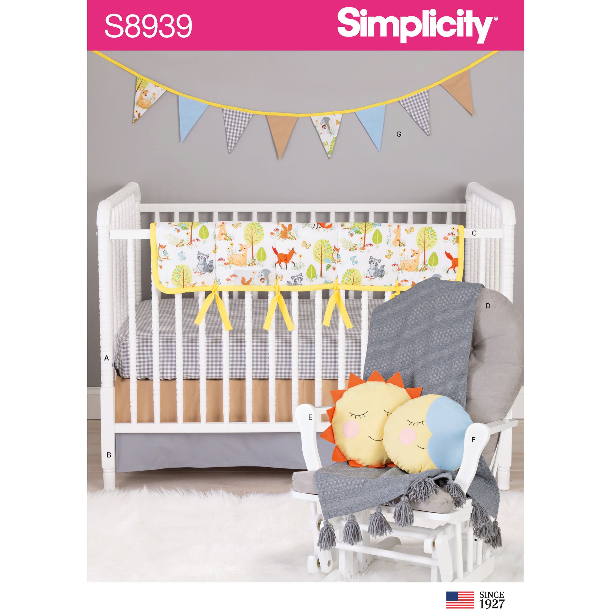 Symønster Simplicity 8939 - Simplicity S8939 Nursery D&eacute;cor | Bilde 4