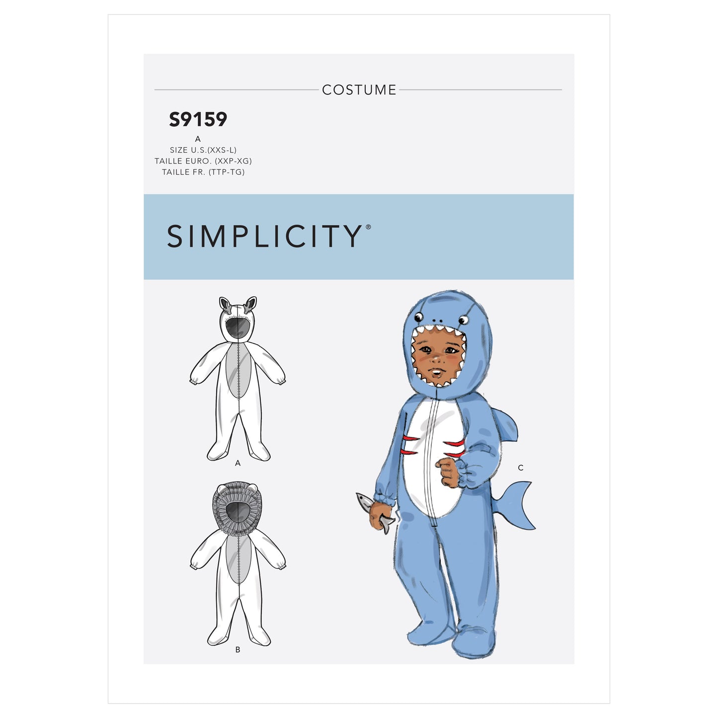 Symønster Simplicity 9159 - Kostyme - Baby - Karneval | Bilde 4