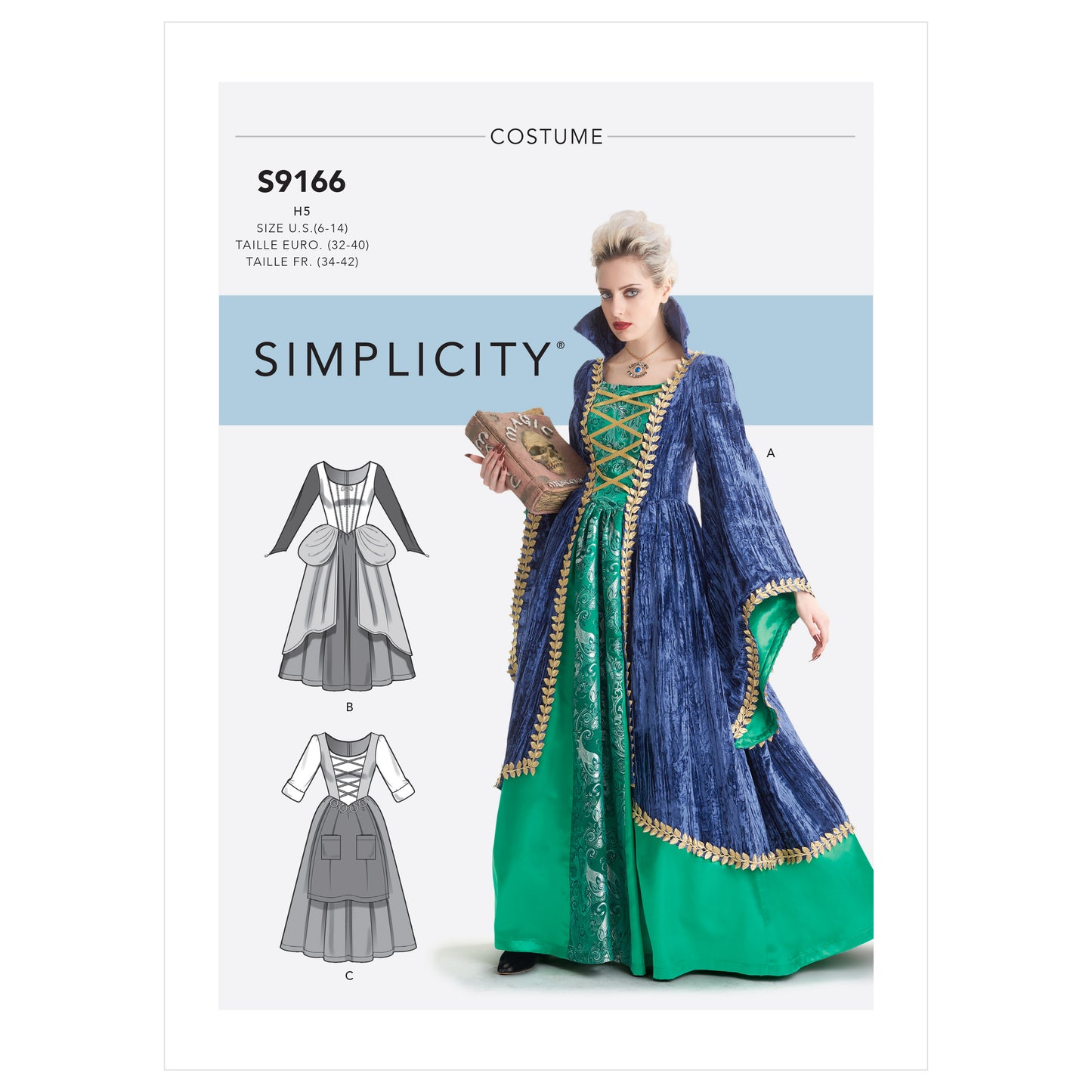 Symønster Simplicity 9166 - Kostyme - Dame - Karneval | Bilde 4