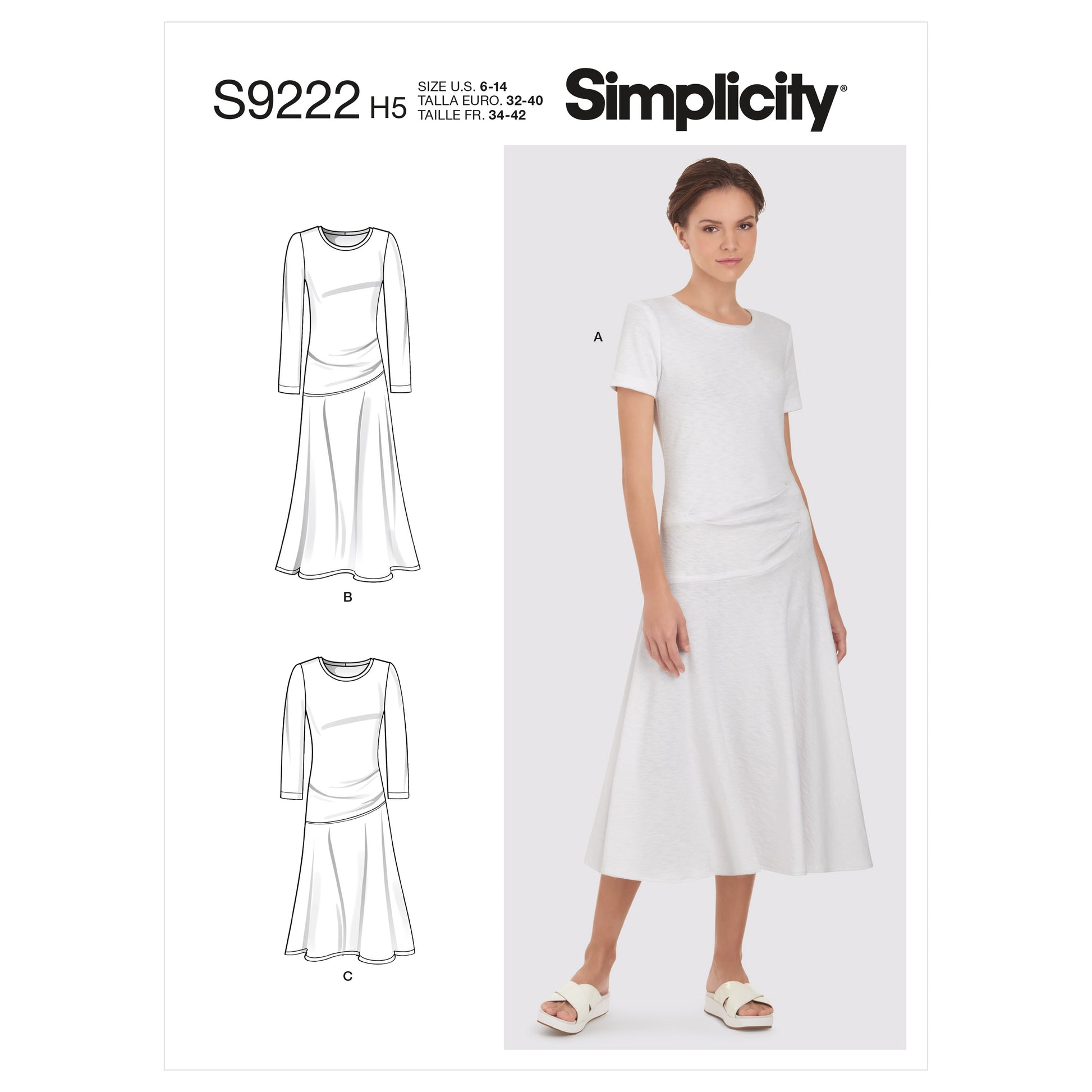 Symønster Simplicity 9222 - MISSES DRESS | Bilde 3