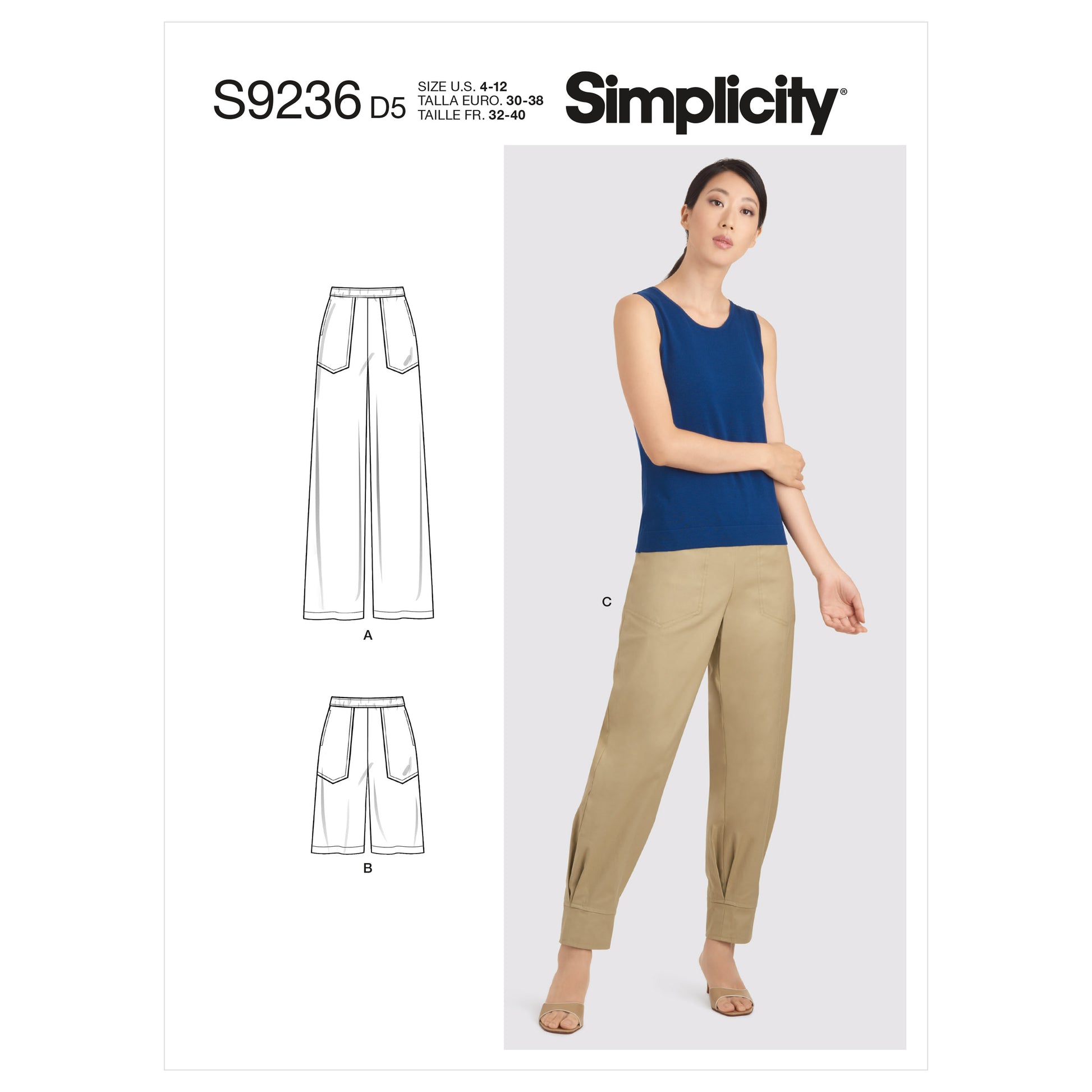 Symønster Simplicity 9236 - Bukse Shorts - Dame | Bilde 4