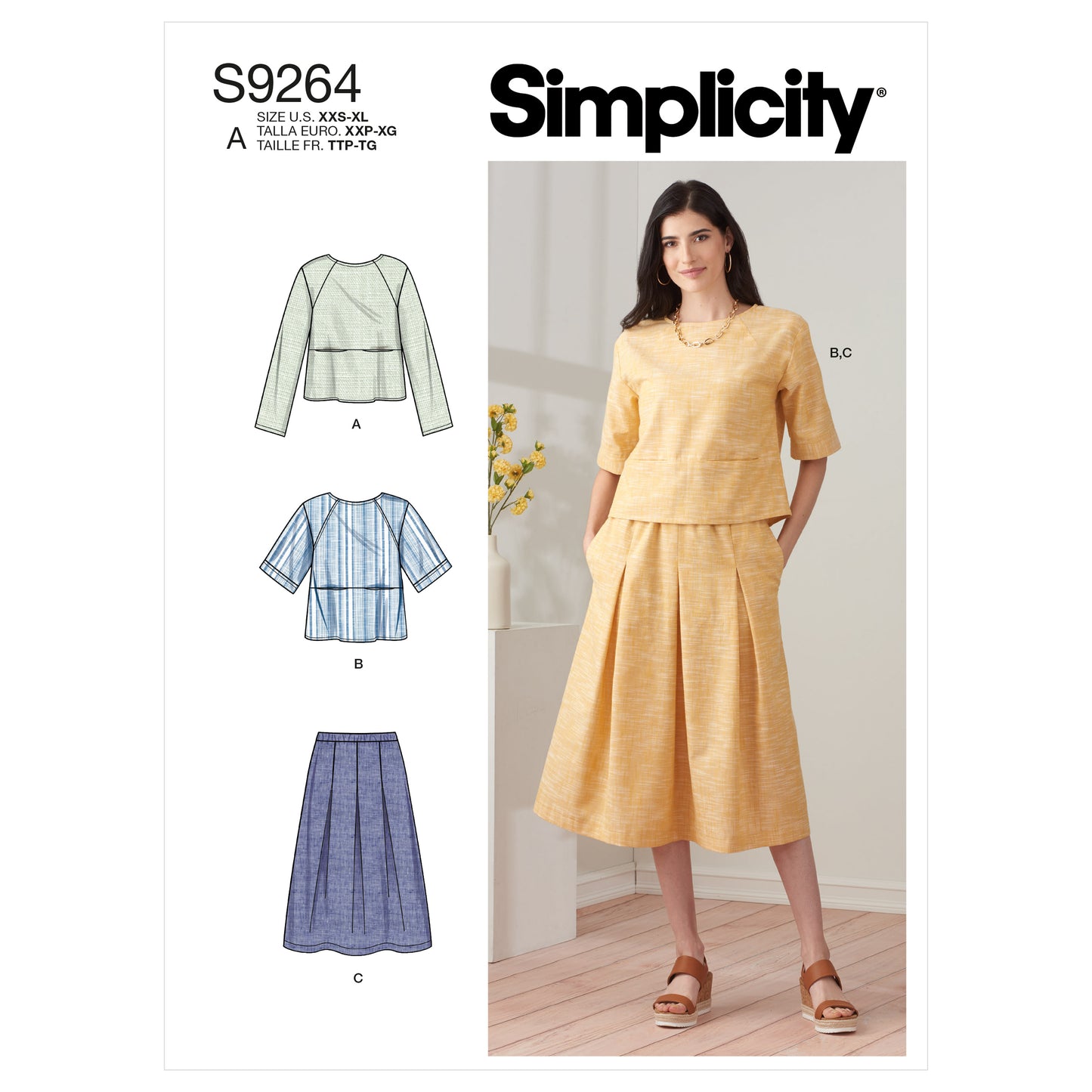 Symønster Simplicity 9264 - Topp Skjørt - Dame | Bilde 6