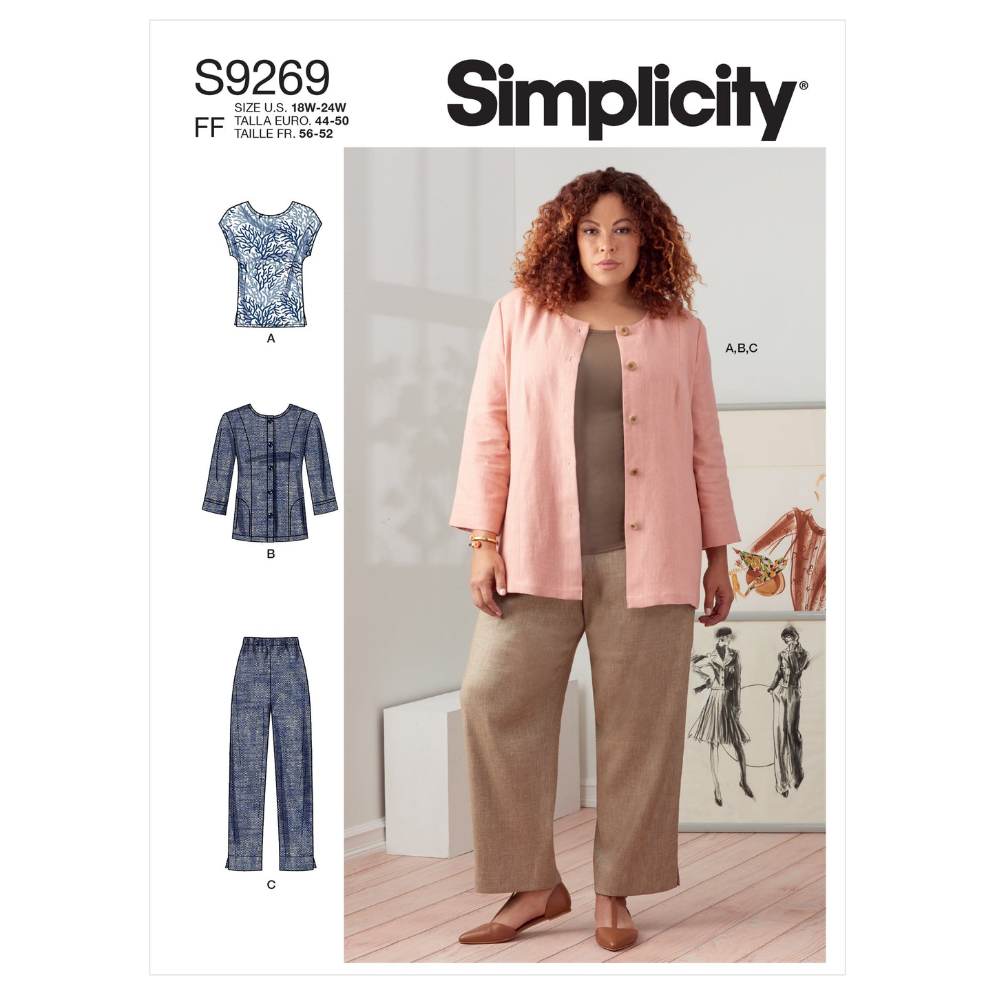 Symønster Simplicity 9269 - Topp Bukse - Dame | Bilde 6