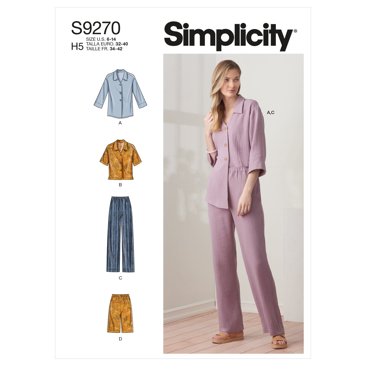 Symønster Simplicity 9270 - Bukse Shorts Skjorte - Dame | Bilde 7