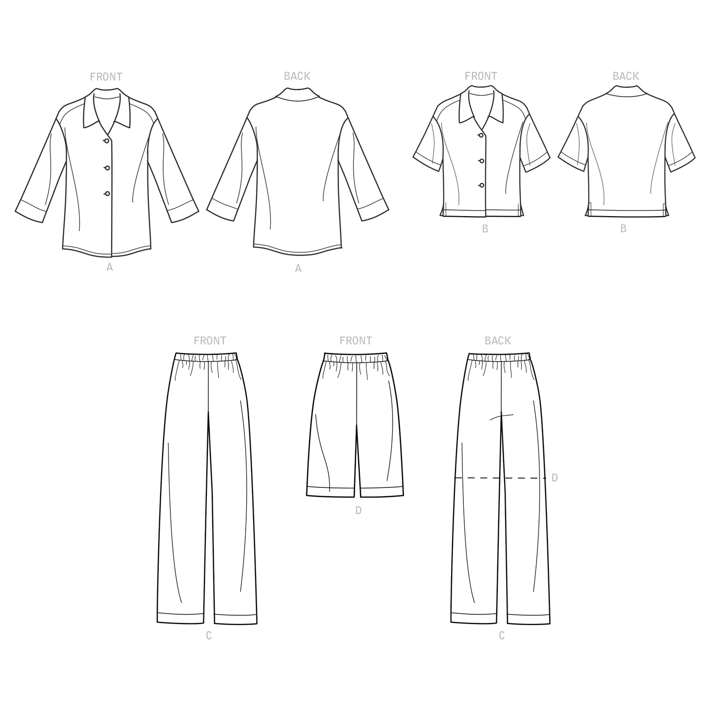 Symønster Simplicity 9270 - Bukse Shorts Skjorte - Dame | Bilde 9