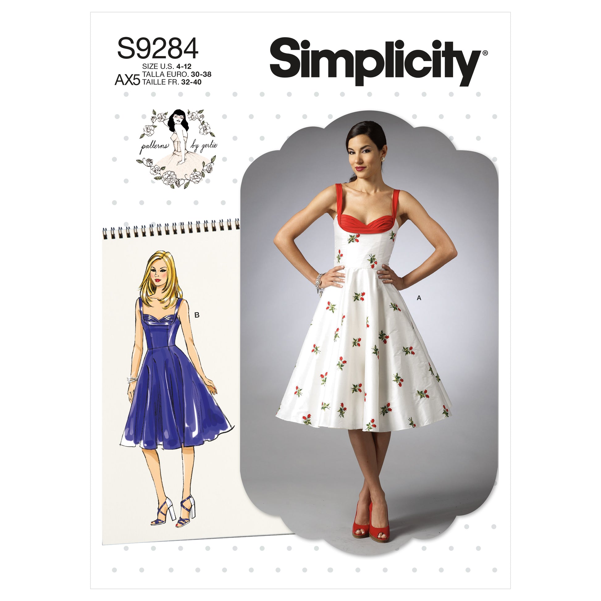 Symønster Simplicity 9284 - Kjole Vintage - Dame | Bilde 2