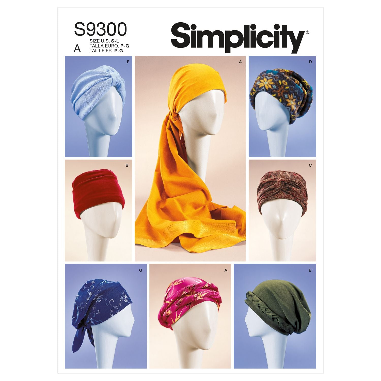 Symønster Simplicity 9300 - Dame - Hatt Tilbehør | Bilde 9